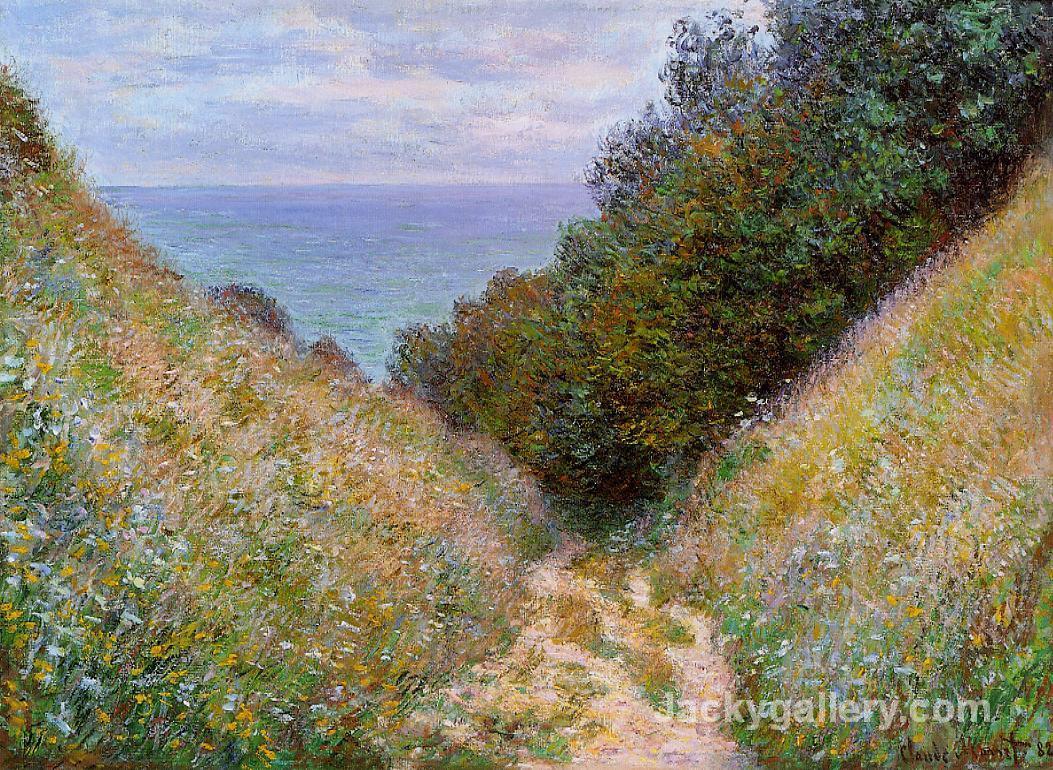The Path at La Cavee, Pourville by Claude Monet paintings reproduction